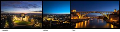 imagem de Guimarães, Porto e Lisboa